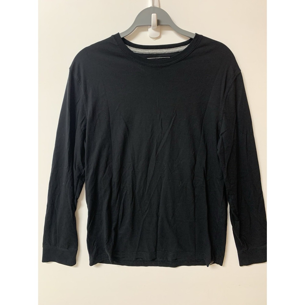 Eddie Bauer Shirt Long Sleeve Black Cotton Legendwash Casual Medium
